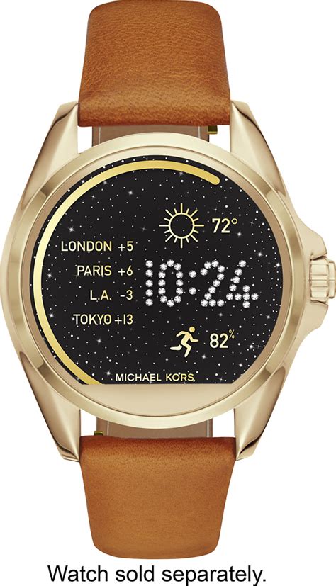 michael kors access bradshaw watch strap brown|Michael Kors bradshaw women's watch.